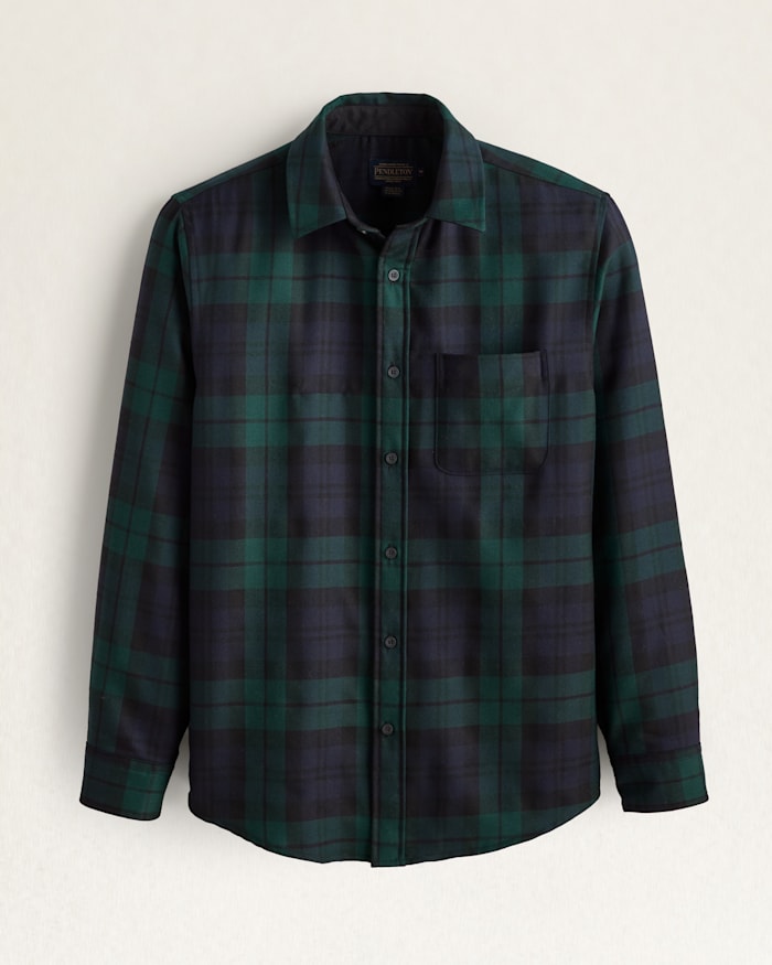 MEN'S PLAID MERINO LODGE SHIRT